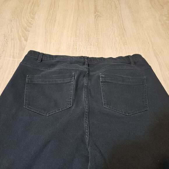 J Jill Denim Womens Plus Size 16 Premium Flexe High Rise Leggings Capris Black - Picture 3 of 8